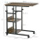 Homcom HOMCOM C-Shaped Mobile Sofa Bed Side Table Adjust Height 3-Tier Cart w/ Brake 2