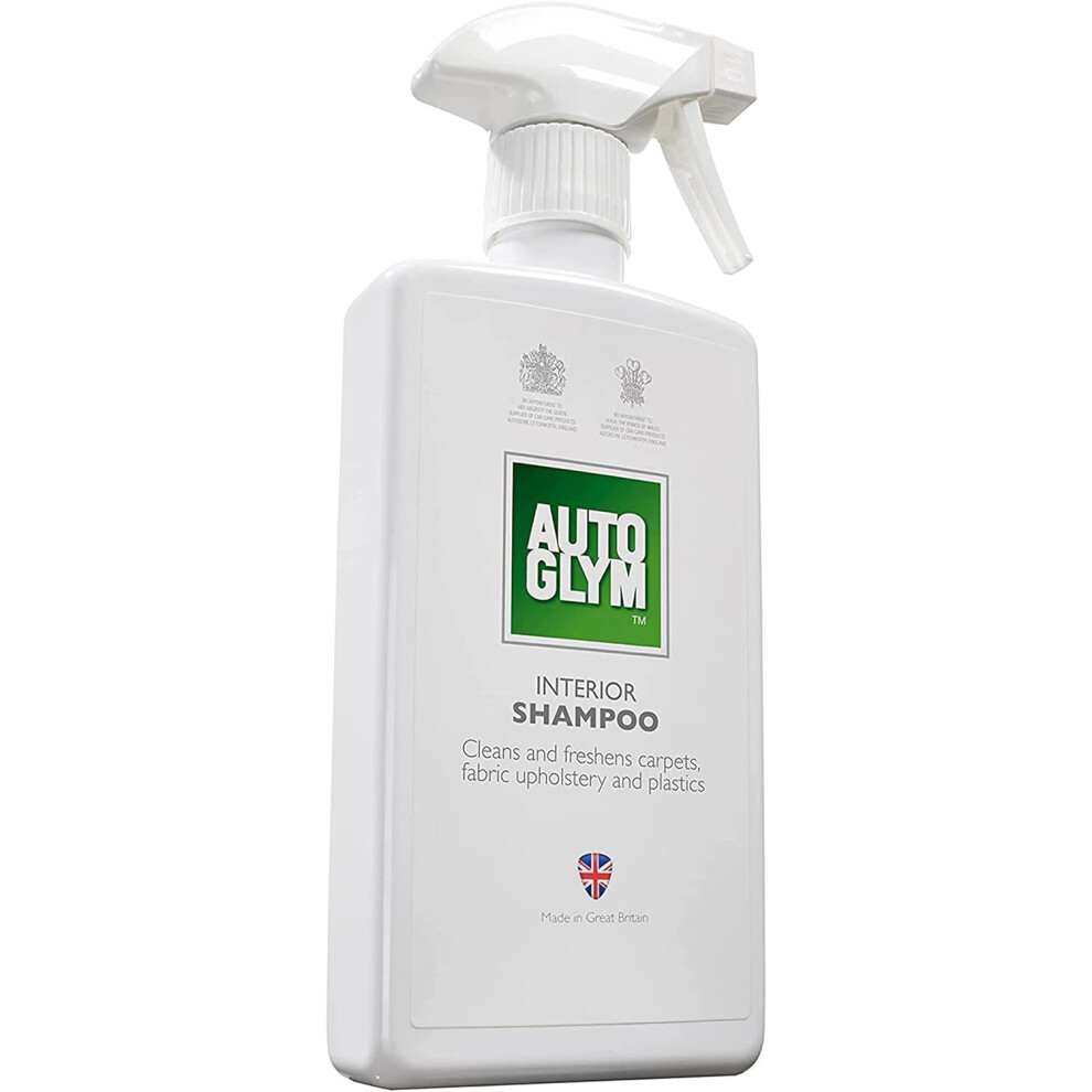 Autoglym Interior Shampoo, 500ml - Car Interior Shampoo That Cleans and Freshens Carpets, Fabrics, Upholstery and Plastics