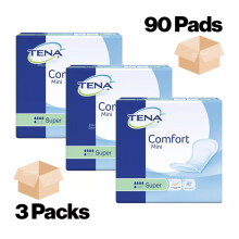 90 TENA Comfort Mini Super - 3 Packs of 30 - Incontinence Pads - 800ml