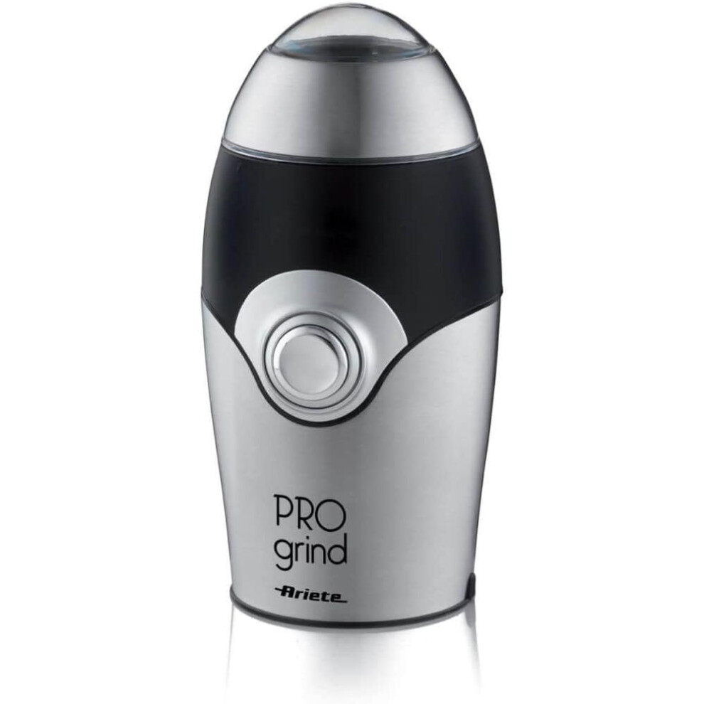 Ariete Pro Grind Coffee Grinder - Silver - 35g Capacity - Stainless Steel Blades - Image 2
