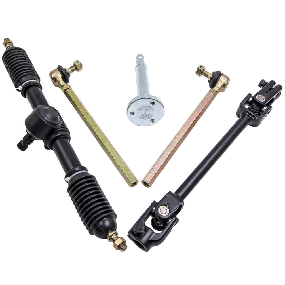 Steering Wheel Parts Assembly 110Cc Go Kart 443Mm Power Steering Gear Rack Shaft 6941677536604