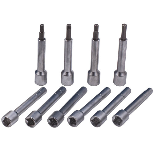 18pc Universal Shock Absorber Strut Tool Set with 21mm Ratchet, 16-24mm Deep Sockets, Hex & Torx Bits 1