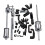 40PCS Diesel Injector Extractor Nozzle Remover Puller Tool MASTER Kit Auto Tools 5