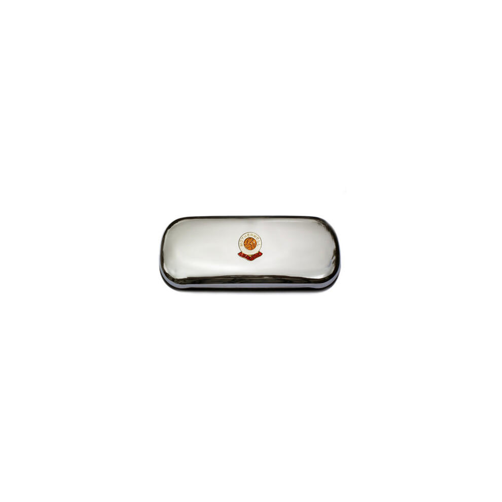 Knight Motherwell Football Club Polished Chrome Glasses Case