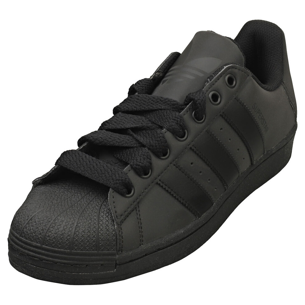 (9) adidas Superstar Mens Casual Trainers in Black