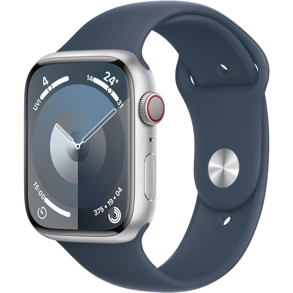 Apple Watch Series 9 GPS + Cellular 45MM S/M Silver & Sports Band