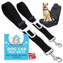 2pk Pet Dog Seat Belt | Adjustable Travel Car Safety Harnesses