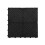 (Black , Pack of 9) Modular Interlocking Ribbed Garage Flooring Tiles 1