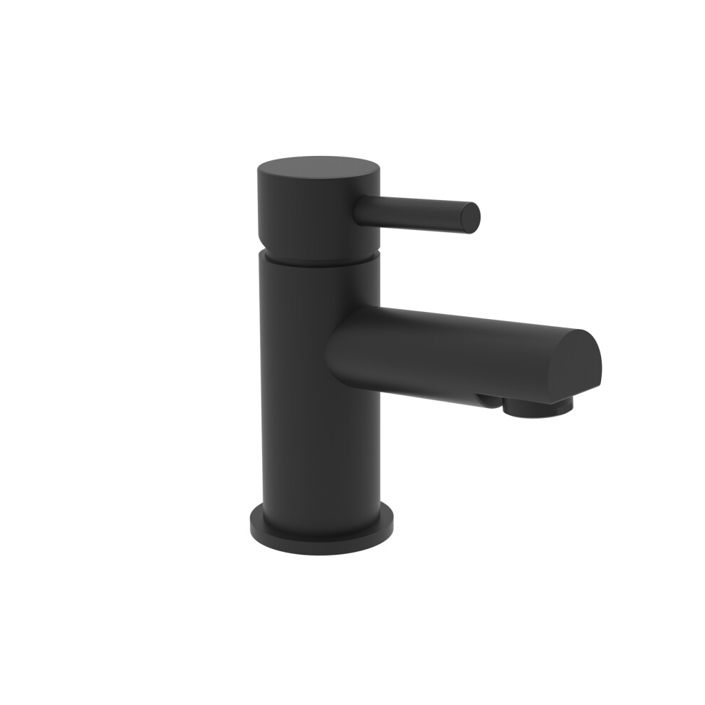 Nes Home Bathroom Basin Single Lever Mixer Tap Matt Black