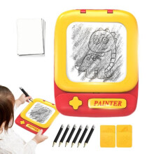 (Red) Creative Rubbing Drawing Board Art Painting Handmade Drawing Craft Toys Children Learning And Educational Toy