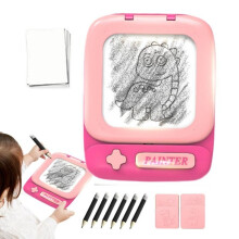 (Pink) Creative Rubbing Drawing Board Art Painting Handmade Drawing Craft Toys Children Learning And Educational Toy