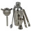 URBN-CHEF 5 Pcs Bartender Cocktail Shaker Mixing Measuring Strainer Tongs Set 4