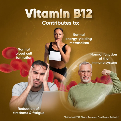 Vitamin B12 - 450 Tablets - Immune system, tiredness & fatigue - 1