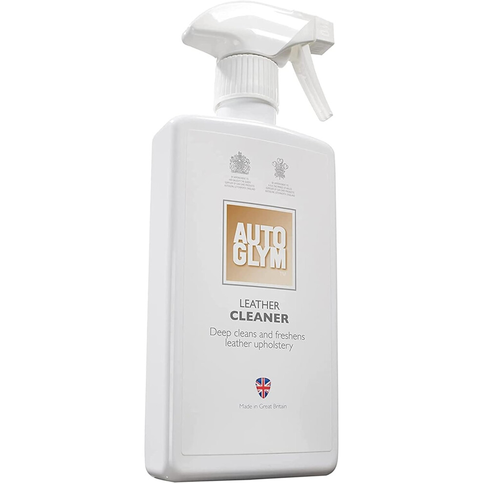 Autoglym Leather Cleaner 500ml  Car Leather Cleaner Deep Cleans and Freshens Automotive Leather Upholstery