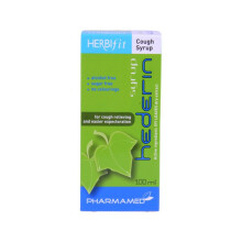 Herbifit Hederin Syrup 100 Ml Cough Relief, Mucus Reduction, Chest Congestion Relief, Non-Drowsy Formula