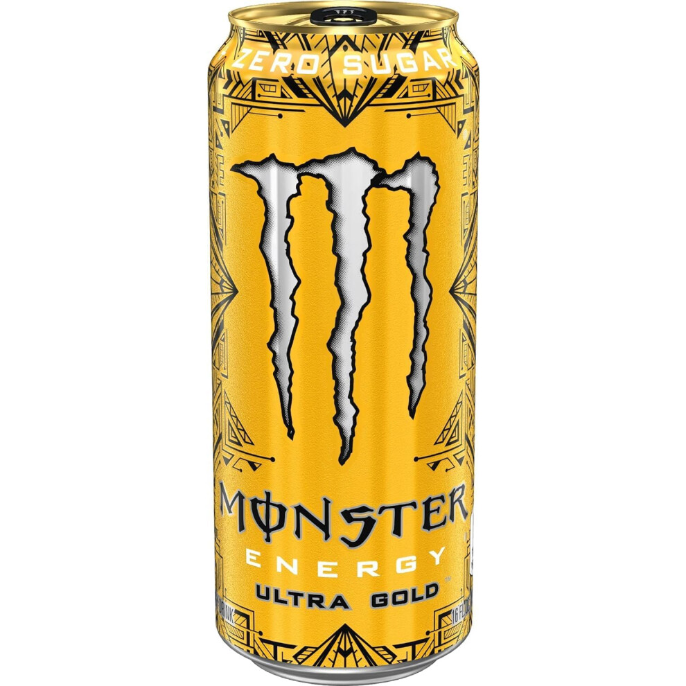 Kidzbuzz (Pack Of 24) Monster Energy Ultra Zero Sugar 500Ml Gold