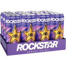 (Pack Of 24) Rockstar Energy Drink Punched TropicaL Guava 500ml