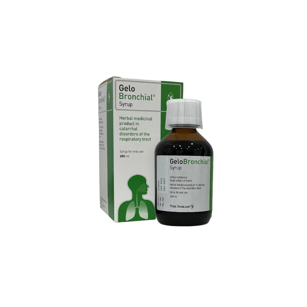 Gelobronchial 200 Ml Syrup Cough Relief, Mucus Reduction, Chest Congestion Relief, Non-Drowsy Formula