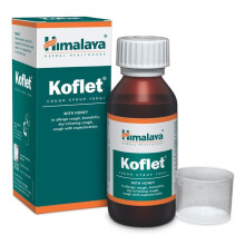 Himalaya Koflet Cough Syrup 100 Ml Cough Relief, Mucus Reduction, Chest Congestion Relief, Non-Drowsy Formula