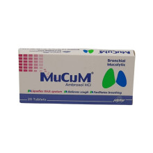 Mucum 30Mg Tablet 20'S Cough Relief, Mucus Reduction, Chest Congestion Relief, Non-Drowsy Formula