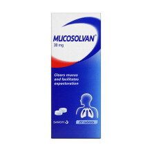 Mucosolvan 30Mg Tablets 20'S Cough Relief, Mucus Reduction, Chest Congestion Relief, Non-Drowsy Formula