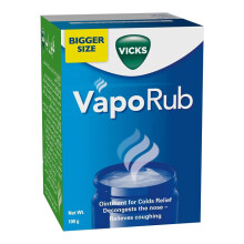 Vicks Vaporub 100 G Cough Relief, Mucus Reduction, Chest Congestion Relief, Non-Drowsy Formula