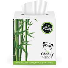 The Cheeky Panda Bamboo Facial Tissues 12 Cube Tissue Boxes Soft Face Tissues Plastic Free Tissues Box Multipack