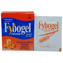 Fybogel Orange Effervescent Granules 3.5g Sachet X 10 for Constipation Relief, Fiber Supplement, and Digestive Health Support