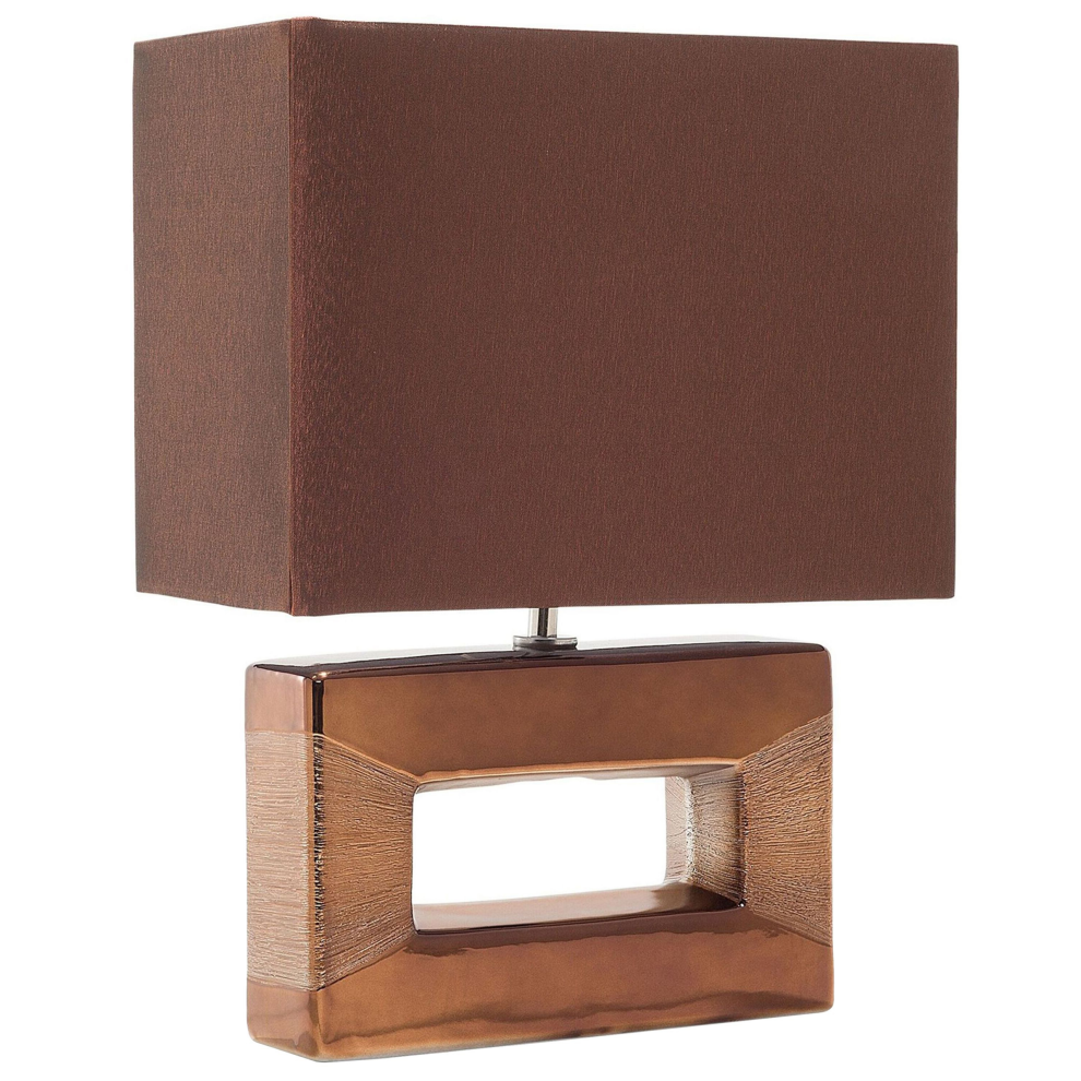 Table Lamp ONYX Porcelain Brown