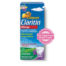 Claritine Child Grape Syrup Fast-Acting Allergy Relief for Children with a Pleasant Grape Flavor 120ml