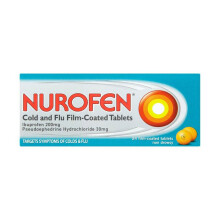 Nurofen Cold And Flu Tablets 24'S Cough Relief, Mucus Reduction, Chest Congestion Relief, Non-Drowsy Formula