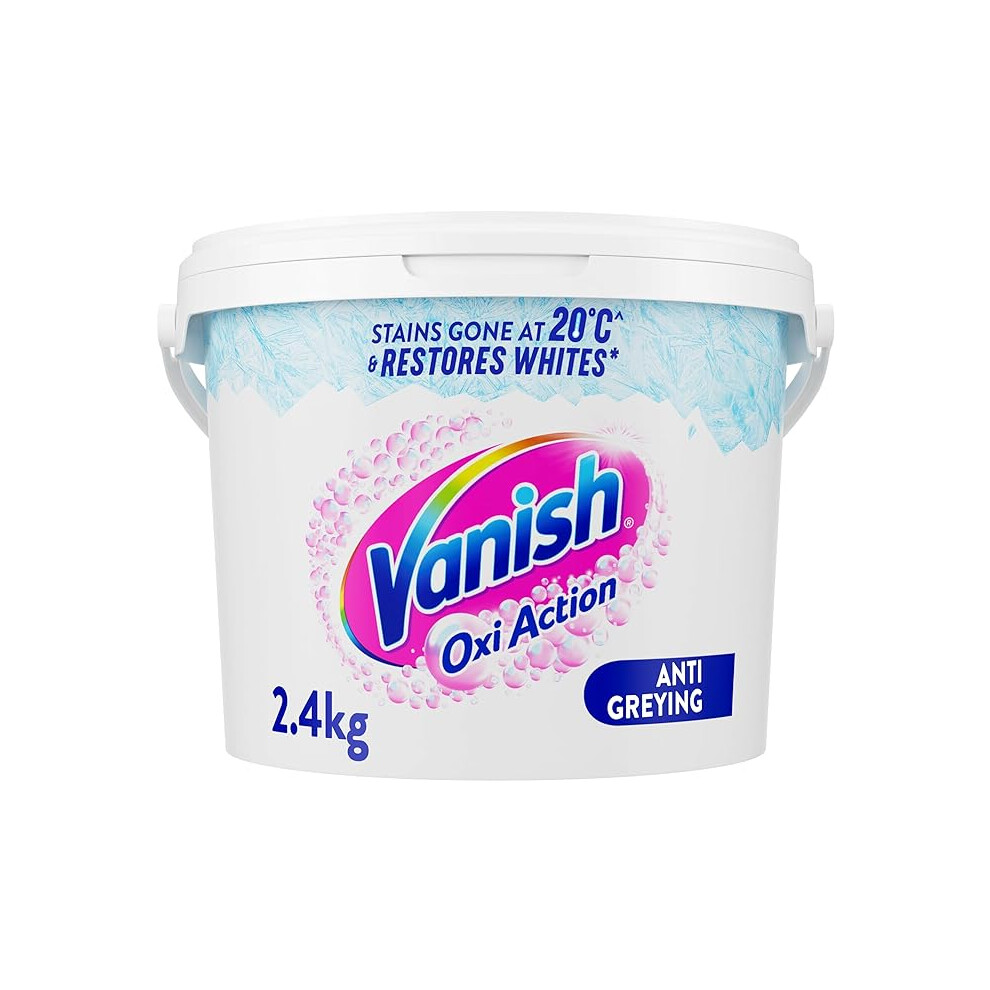 Vanish Gold Oxi Action Laundry Booster Stain Remover Powder Whites 2.4kg Removes Tough Stains Even at 20Â° (Packaging May Vary) (Pack of 1)