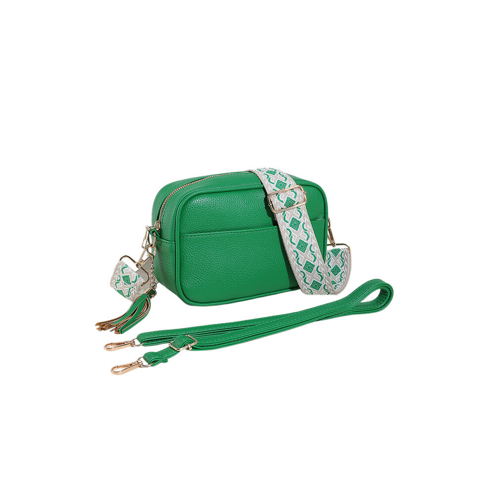 (Green) Material Pu Shoulder Crossbody Bag Underarm Bag Handbag Large Capacity Women Green
