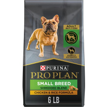 Purina Pro Plan Small Breed Dog Food With Probiotics for Dogs, Shredded Blend Chicken & Rice Formula - 6 lb. Bag