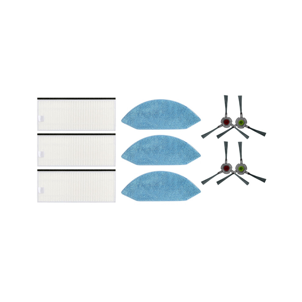 10Pcs for Ecovacs U2/DGN22 Vacuum Cleaner Replacement Accessories Kit Filter Side Brush Mop Cloth-image-OPC-PDY8GKG-NEW