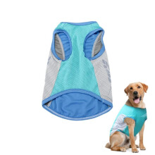 (a) Dog Cooling Vest Reflective Dog Summer Clothes Breathable Dog Shirt Cooler Dog Vest For Outdoor Hunting Training And Camping