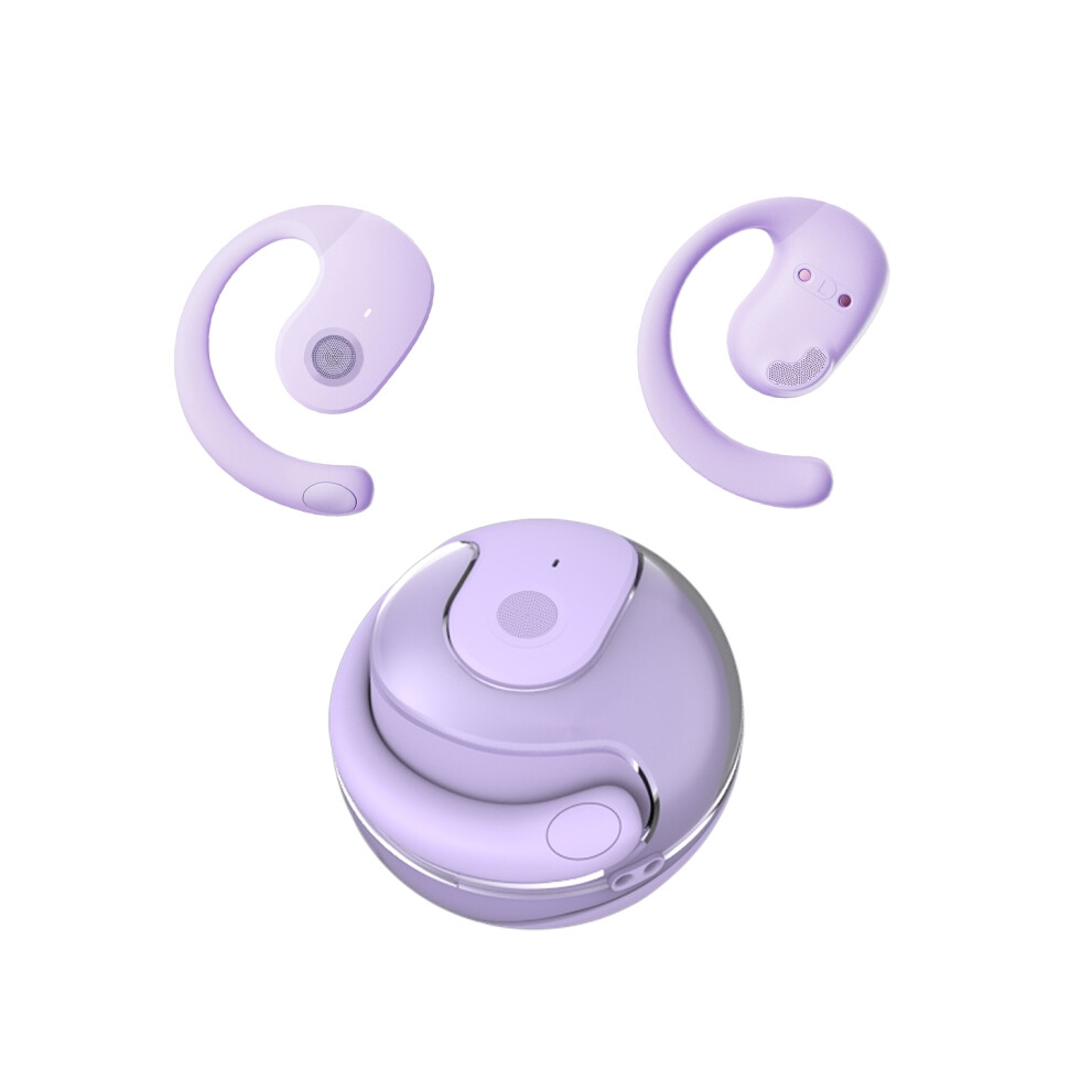 (Purple) Planet Bluetooth Earphones Not In Ear Wireless Headphones Tws Bluetooth Earhook Stereo Headsets With Mic Hd Call Ipx5 Waterproof Purple 7322537773091