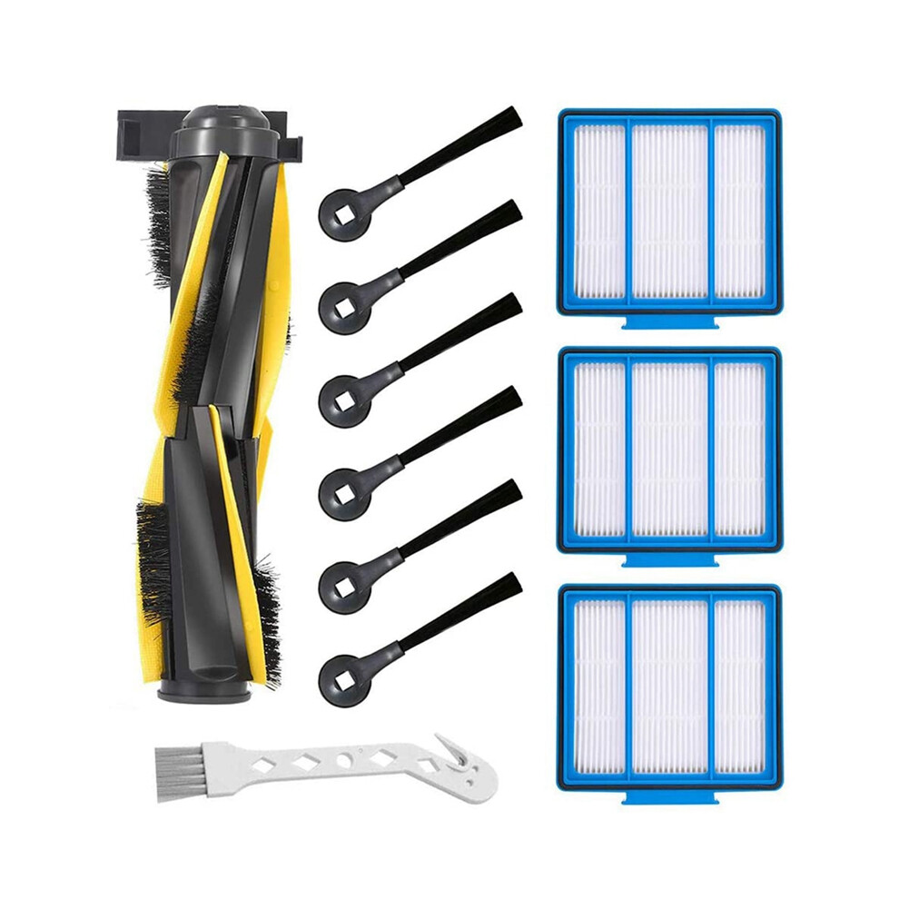 AD-11PCS Replacement Parts Kit for Shark Iq R101Ae (Rv1001Ae),Iq R101 (Rv1001) Robot Vacuum Cleaner Filter, Side Brush-image-OPC-PDY99HP-NEW