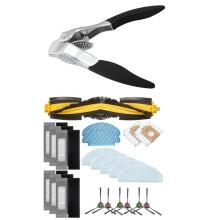 Garlic Press,Soft Easy Squeeze Handle, Sturdy Garlic Mincer with Main Side Brush Filter Dust Bag Strong Mopping Cloth