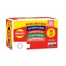 Walkers Crisps Mix Variety 4 Famous Classic Flavours Snack Box 66 x 25g - TriBE UK Label