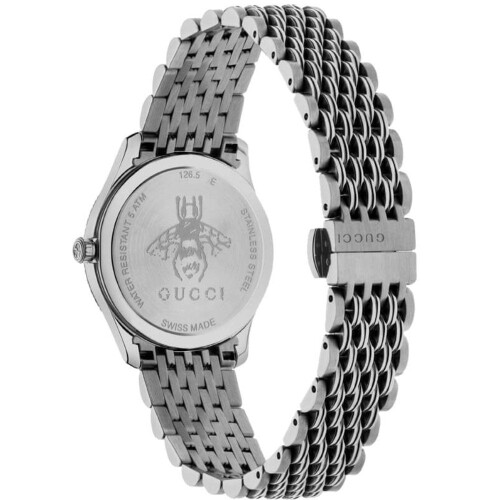 GUCCI Gucci YA1265020 G-Timeless μαύρο καντράν με μέλισσα γυναικείο ρολόι 2