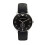 Armani Armani Men's Watch AR0382 Black Leather Strap Black Dial Silver Case 2