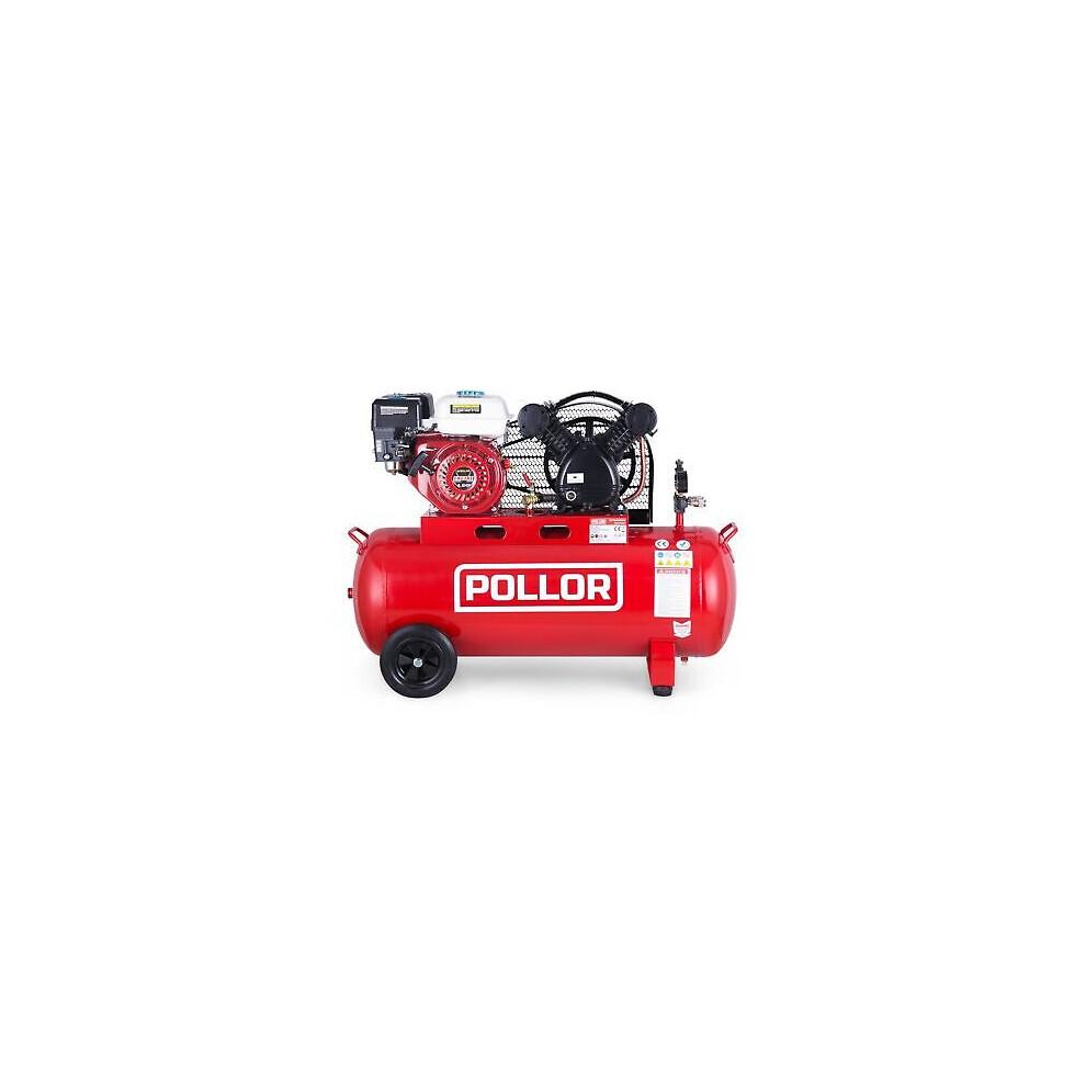 Petrol 100 Litre Air Compressor 8.8 CFM - 250 L/min, 6.5 HP, 100L