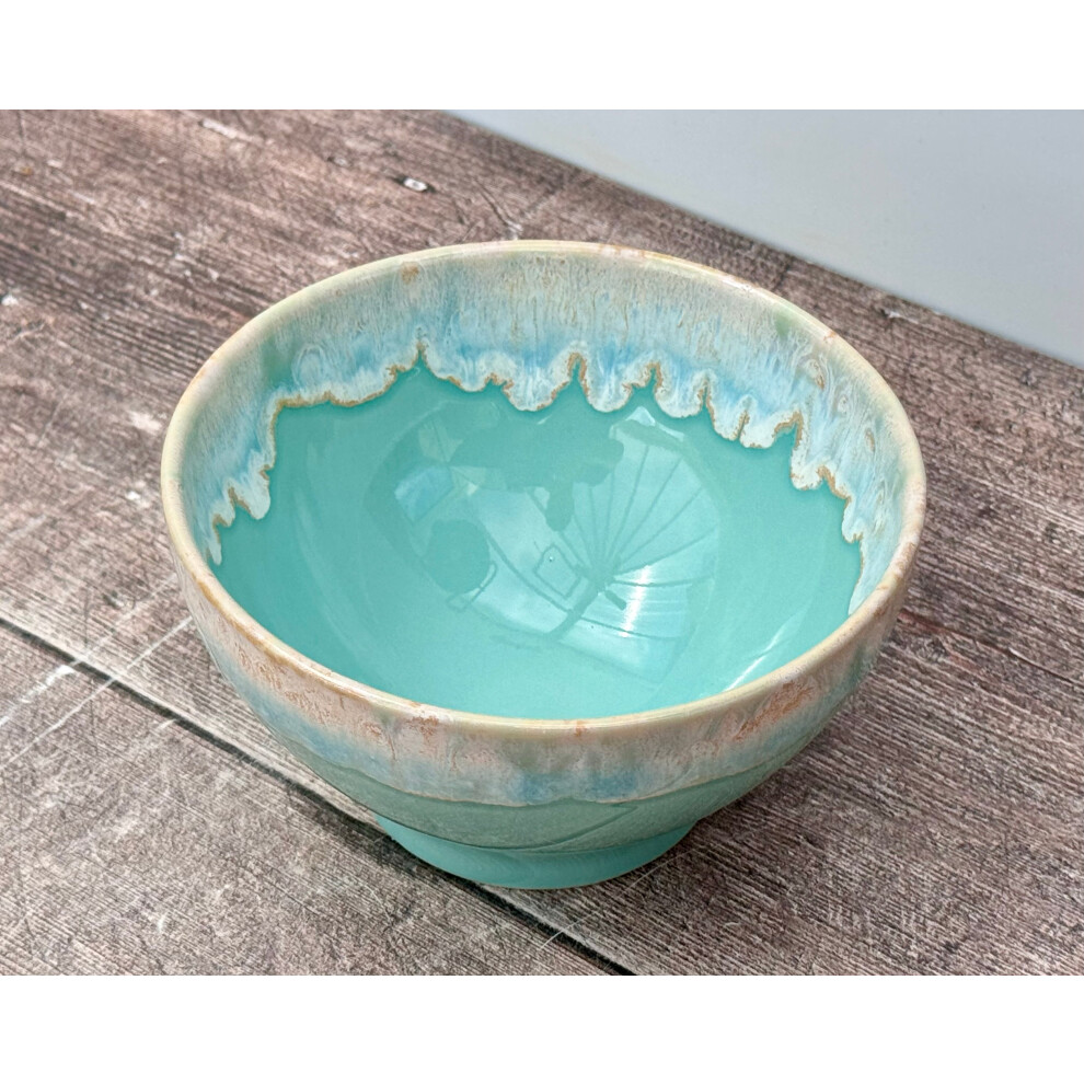 Turquoise Design Bowl, 14.5cm