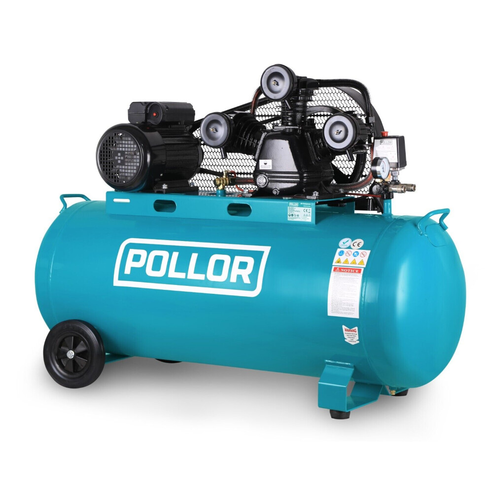 200L Belt drive Air Compressor 18 CFM 4HP 115psi 8 Bar 3Kw