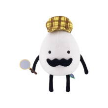 Secret Staycation Detective Egg Peluche Toy Doll Cartoon Comfortable Soft Cute