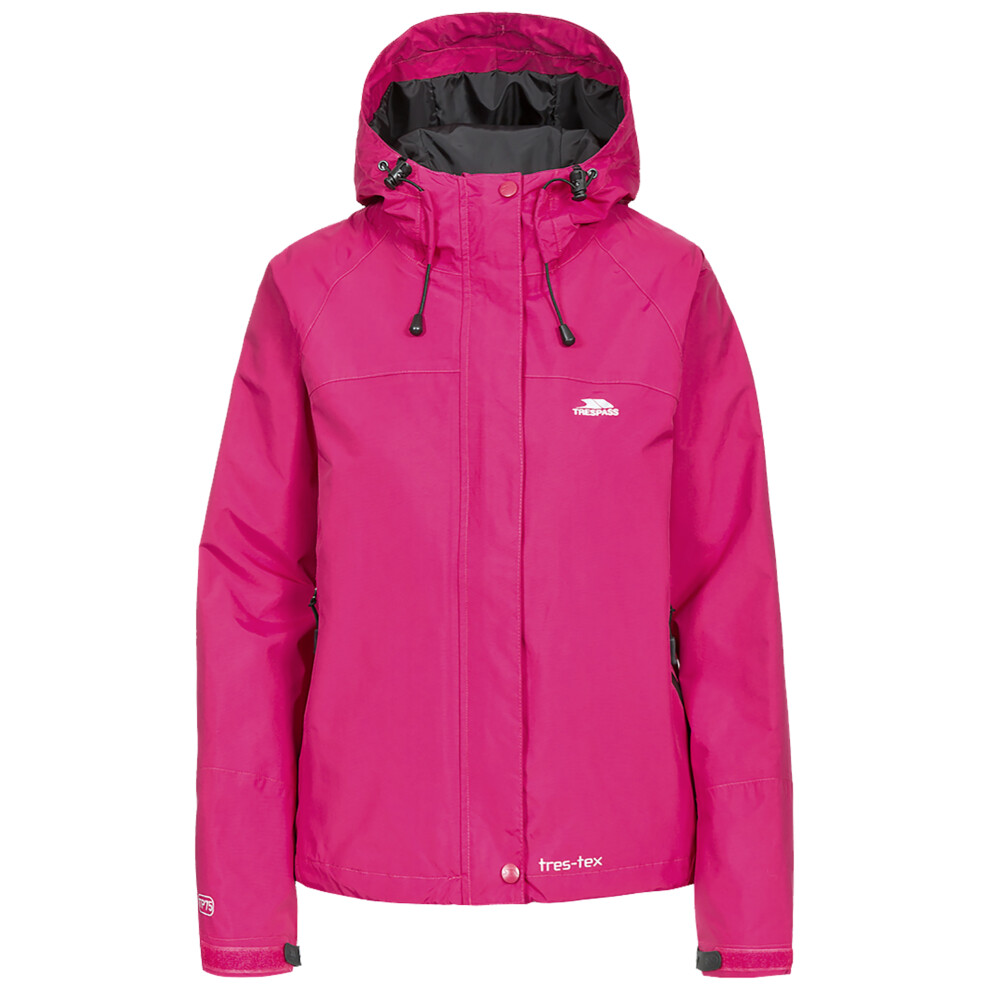 (8, Cerise) Trespass Womens Waterproof Jacket Padded Nasu