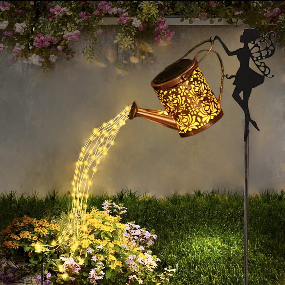 Yetp Star (Solar Fairy Kettle) Solar Fairy Watering Can Lights - Outdoor Waterproof Metal Garden Decor