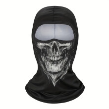 (blackNK43) 1pc Balaclava Ski Face Mask, Ghost Skull Mask