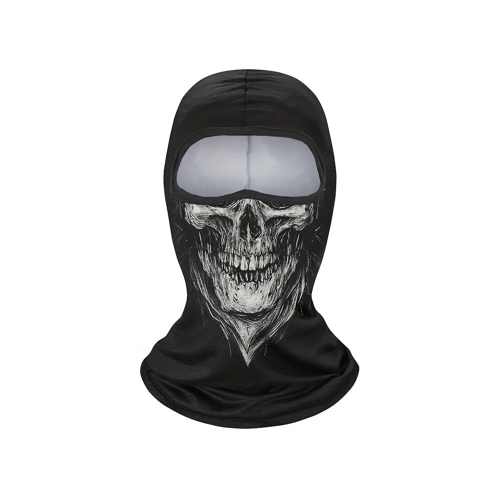 Closkye (Blacknk43) 1Pc Balaclava Ski Face Mask, Ghost Skull Mask